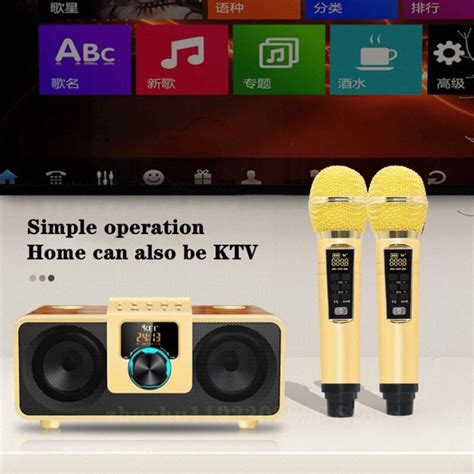 Kei K Sg Dual Bluetooth Wireless Microphones Karaoke Set Audio