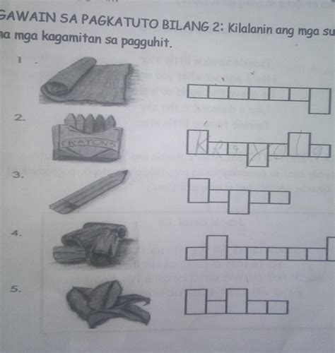 Gawain Sa Pagkatuto Bilang Buoin Ang Sumusunod Na Pangungusap Gawain