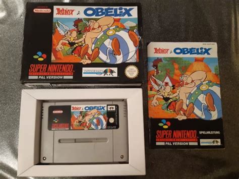 Asterix And Obelix Super Nintendo Snes Complete Noe Pal Cib