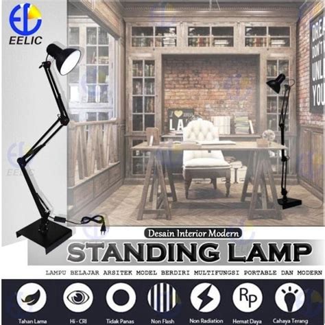 Jual Eelic Elc J Lampu Arsitek Standing Lamp Lampu Belajar Arsitek