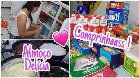 COMPRAS DA SEMANA LIMPEI E ORGANIZEI MEU ARMÁRIO E GELADEIRA YouTube