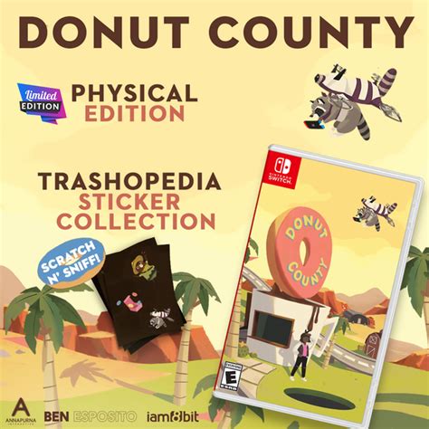 Donut County Nintendo Switch Physical Edition Iam8bit