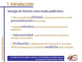 La definición del público objetivo en el briefing de medios para la