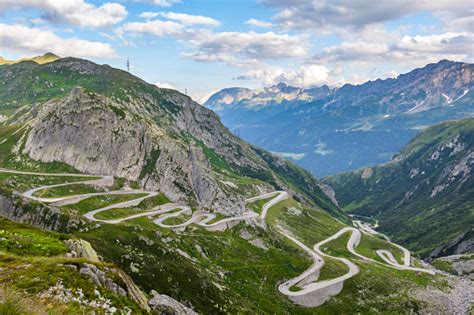 Gotthard Pass Street Stock Photo - Download Image Now - iStock