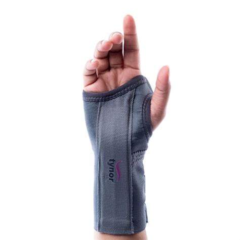 Tynor Elastic Wrist Splint, Grey - FitMax