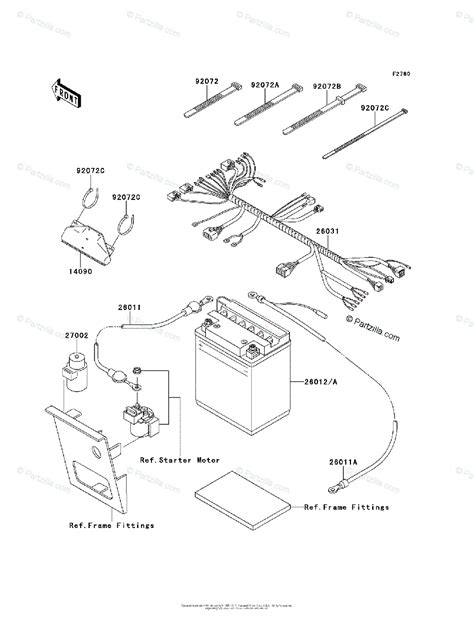 Kawasaki ATV 2008 OEM Parts Diagram for Chassis Electrical Equipment ...