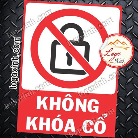 Mua LOGO TEM STICKER BIỂN BÁO CẤM KHÔNG ĐƯỢC KHÓA CỔ XE MÁY DO NOT