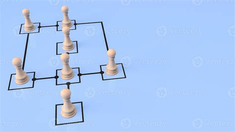 The wood chess on diagram for business concept 3d rendering 10122417 ...