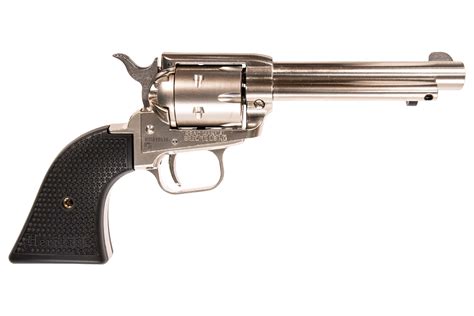 Heritage Rough Rider Lr Rimfire Revolver With Nickel Finish And Poly