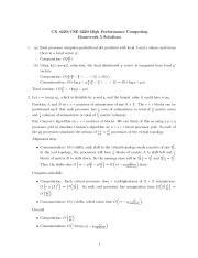 Hw Sol Pdf Cx Cse High Performance Homework