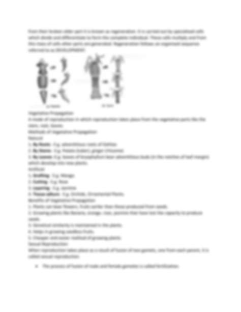 Solution Class 10 Science Revision Notes Chapter 8 How Do Organisms