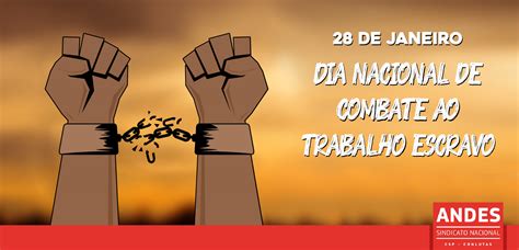 De Janeiro Dia Nacional De Combate Ao Trabalho An Logo Ao Escravo