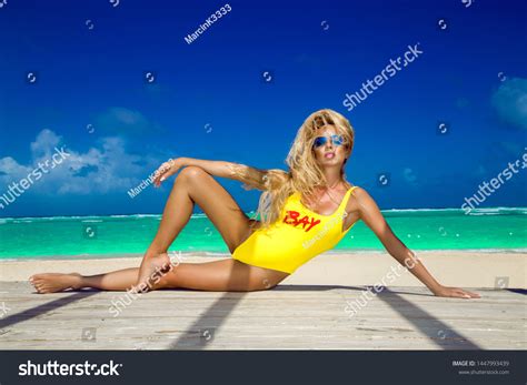 Beautiful Sexy Blonde Model Girl Bikini Stock Photo 1447993439 Shutterstock