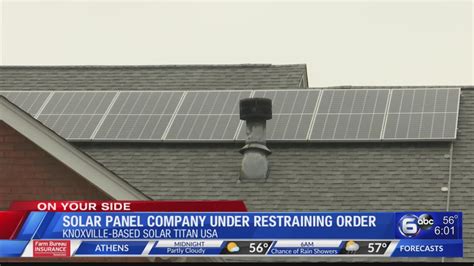 Knoxville Based Solar Panel Company Under Restraining Order Youtube