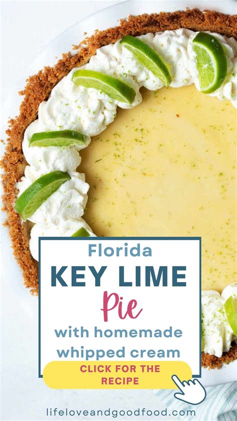 Florida Key Lime Pie Recipe with Real Whipped Cream - Life, Love, and ...