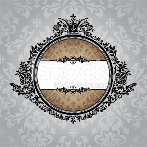 Abstract Royal Ornate Vintage Frame Vector Illustration Vintage