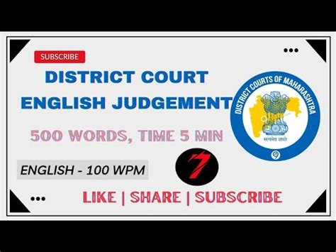 English Legal Dictation Wpm English Judgement Stenolearner