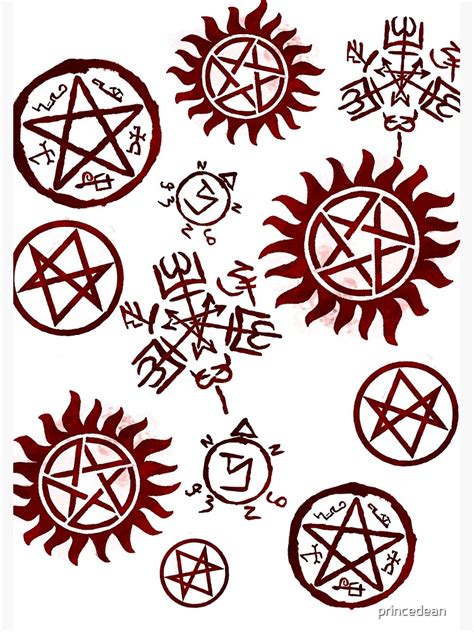 "Supernatural Sigils" Spiral Notebook for Sale by princedean | Redbubble