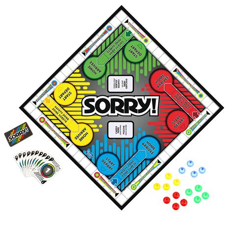 Sorry Board Game Printable Cards