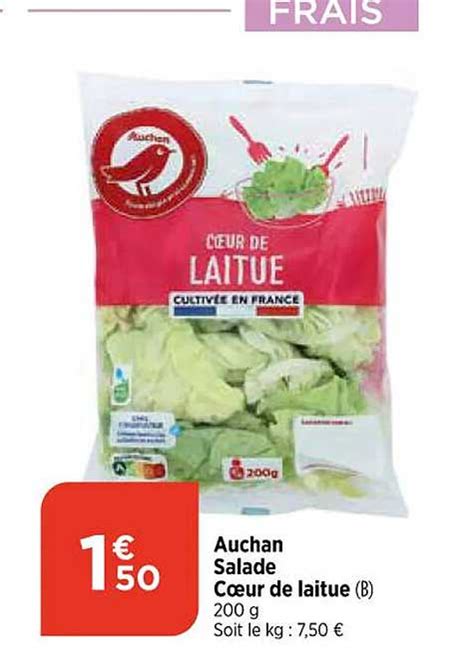 Promo Auchan Salade Cœur De Laitue chez Maximarché iCatalogue fr