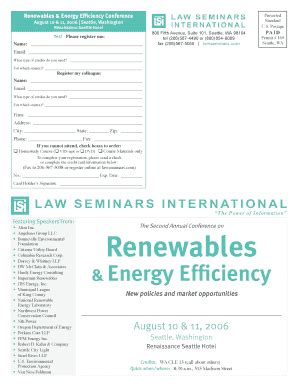 Fillable Online Renewables Energy Efficiency Conference Fax Email