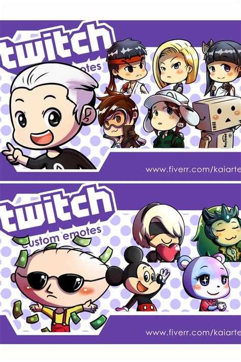 I Will Draw Custom Twitch Discord Emotes Or Sub Badges Artofit