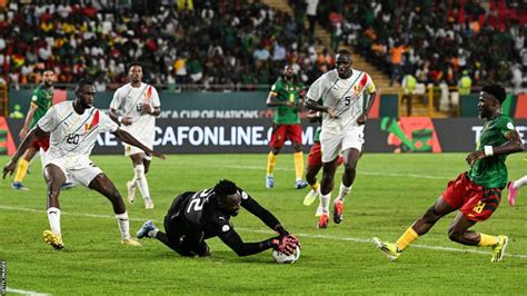 Afcon 2023 Cameroon 1 1 Guinea Indomitable Lions Held By 10 Man