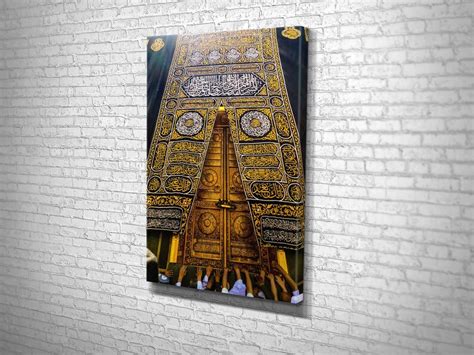 Golden Door Of Kaaba Mecca Canvas Print Floating Frame Etsy