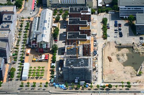 Kiel Von Oben Baustelle Zum Neubau Eines Wohnhauses An Der