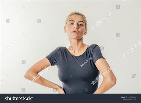 Sexy Blonde Beautiful Woman Lingerie Posing Stock Photo Shutterstock