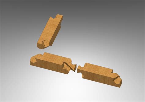 Kawai Tsugite Classical Japanese Wood Joint Free 3d Model Cgtrader