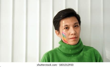Confident Asian Tomboy Lesbian Holding Heart Stock Photo Shutterstock
