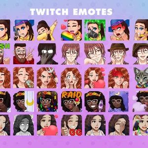 Custom Twitch Emotes, Twitch Sub Badges, Stickers, Emojis for Your Twitch Youtube Discord Tiktok ...