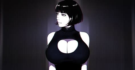 Wallpaper Anime Girls Short Hair Big Boobs Dark Hair 2560x1340 Wallpapermaniac 1520329