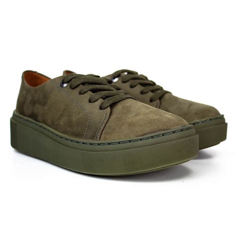 Tenis Vizzano Feminino Camurça Verde Militar 1339 no Shoptime