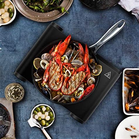 Cusimax Electric Burner Hot Plate For Cooking Cast Iron Hot Plates Heat Up In Seconds Adjustable