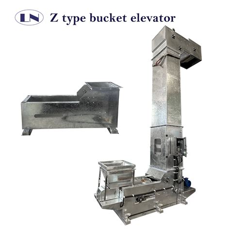 Stainless Steel Z Type Bucket Elevator For Grain Food Snacks Feeding