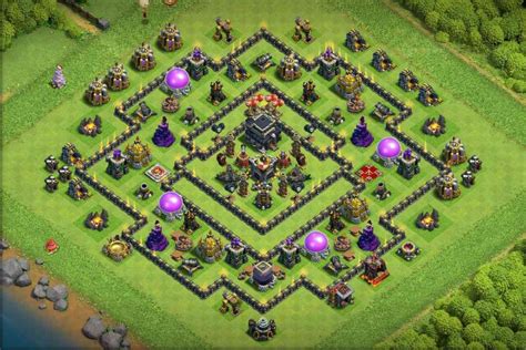 CoC TH9 Farming Base #9 - Links for Town Hall and Clan Capital