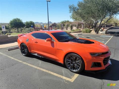 2019 Crush Orange Chevrolet Camaro Zl1 Coupe 141705150 Photo 4