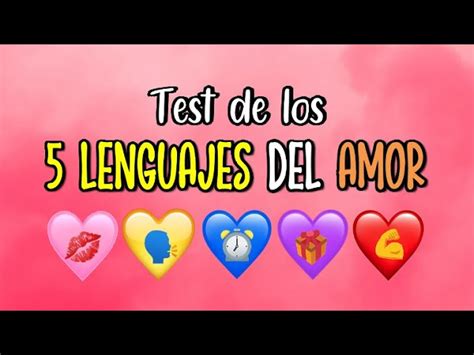 Descarga Gratuita Test De Los 5 Lenguajes Del Amor PDF Descubre Tu