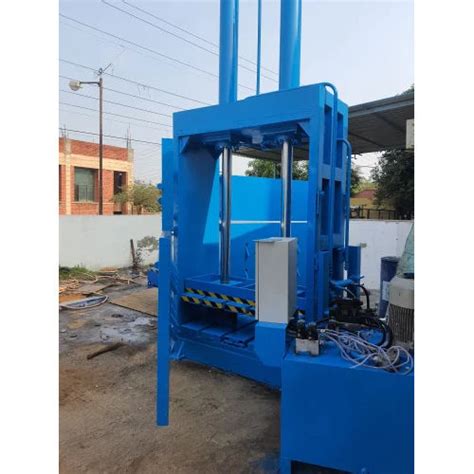 Waste Paper Hydraulic Baling Press Machine Color Blue At Best Price