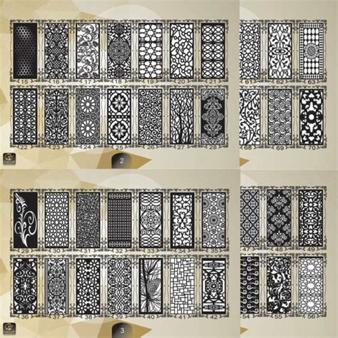 Door Decor Panels In Dxf Format Files Collection For Cnc Laser