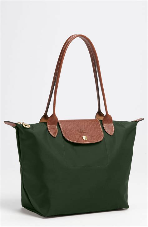 Longchamp Le Pliage Medium Tote In Green Fir Lyst