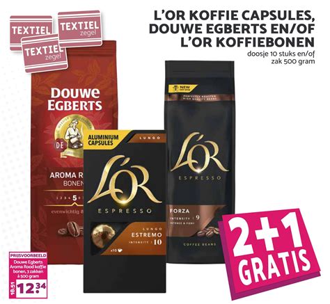 L Or Koffie Capsules Douwe Egberts L Or Koffiebonen Aanbieding Bij