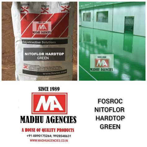 FOSROC NITOFLOR HARDTOP GREEN 25 KG For Flooring At Rs 1242 Bag In