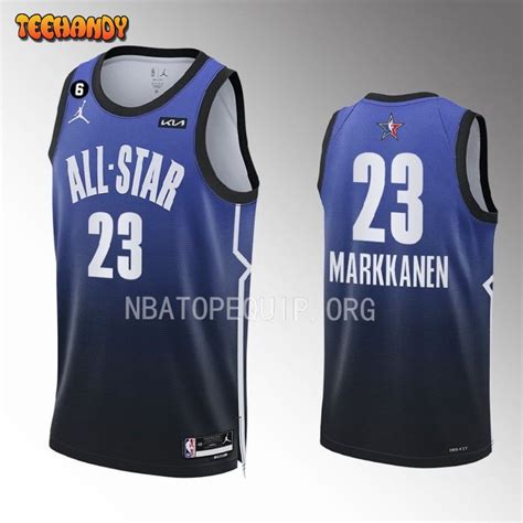 Utah Jazz Lauri Markkanen 2023 NBA All Star Blue Jersey