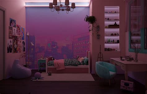 Аниме-комната on Behance
