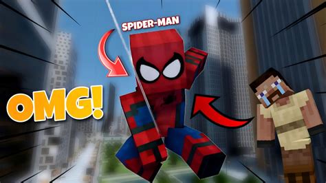 I BECAME A SPIDERMAN IN MINECRAFT YouTube