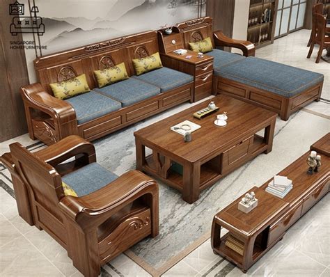 Modern Wooden Sofa Set Designs For Living Room Sofa Design Ideas