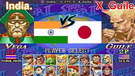 Super Street Fighter Ii X Grand Master Challenge India Vs X Guile